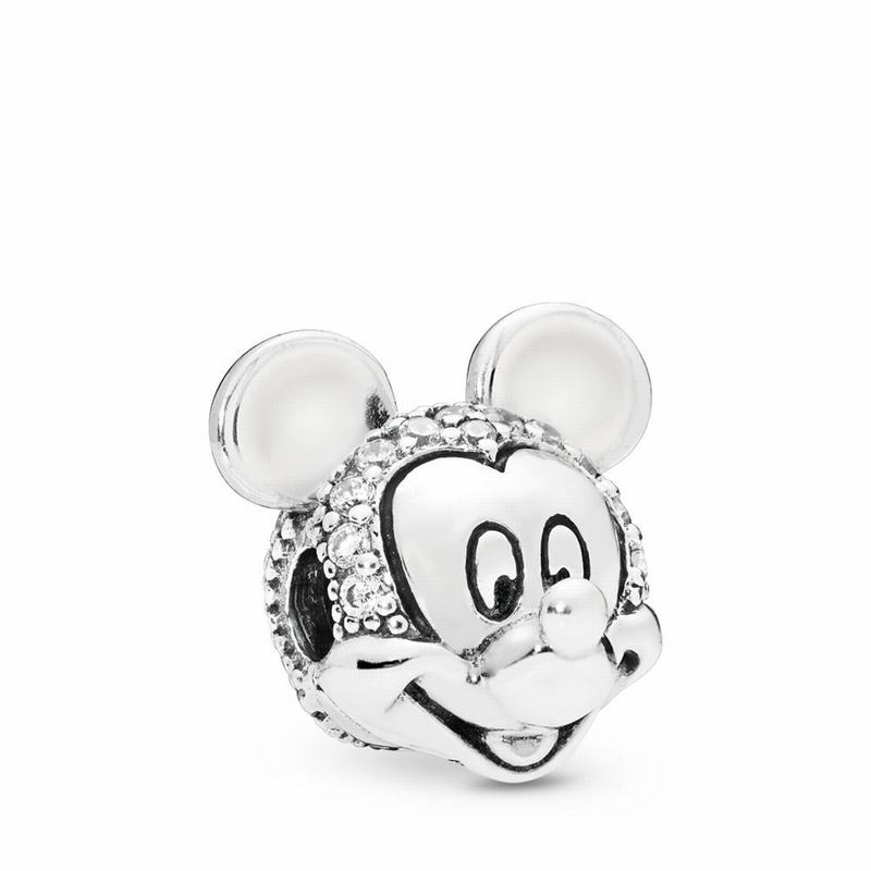 Pandora Disney Shimmering Mickey Portrait Clip Outlet NZ, Sterling Silver (147689-KWD)